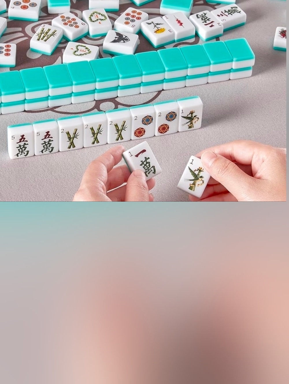 NIB MahJong Mah Jong Tile Set with Case Dice Wind Indicator Full Set Gorgeous - Picture 8 of 16